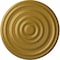 Ekena Millwork Carton Ceiling Medallion (For Canopies up to 3 3/4"), Hnd-Painted Pharaohs Gold, 17 3/4"OD x 1 3/8"P CM18CAPGS - alternate 1